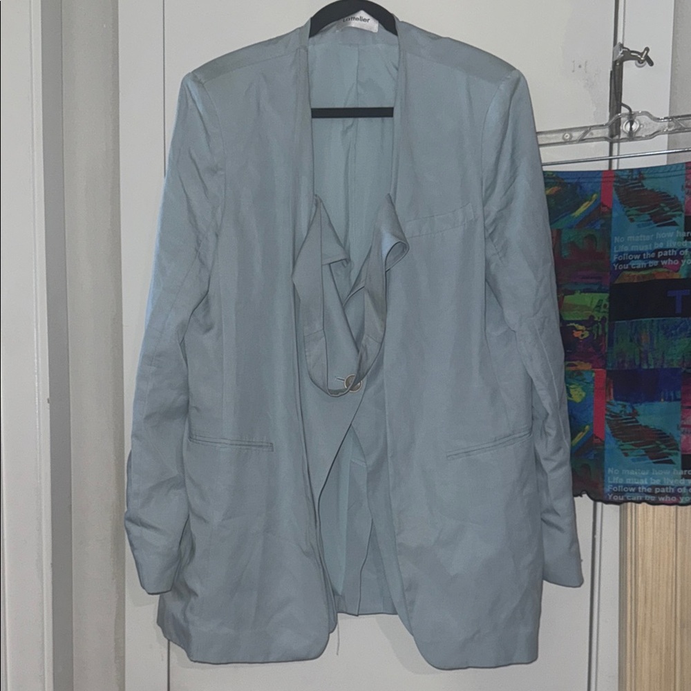 Women's Light Blue-Gray Blazer
